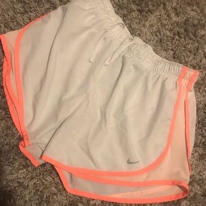 white nike shorts